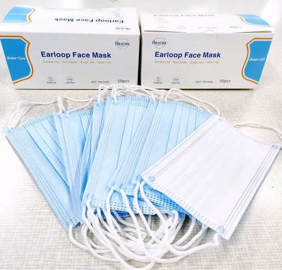 Disposable Surgical Dental Black 3ply 3 Layers Medical Face Mask TypeIIR