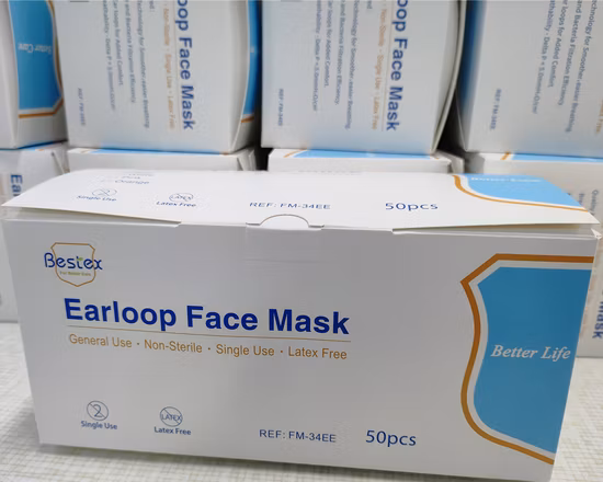 Disposable Surgical Dental Black 3ply 3 Layers Medical Face Mask TypeIIR