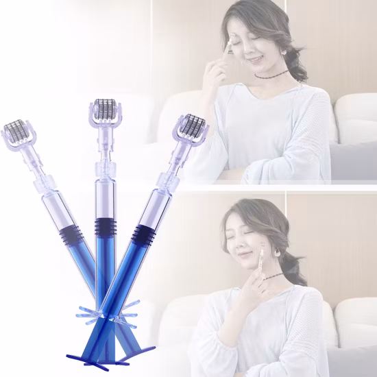 72 Titanium Micro Needles Collage Introduction Serum Delivery Dermaroller